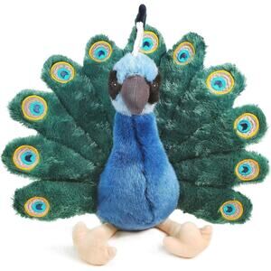 TigerHart Toys Pakhi The Peacock 11" Stuffed Animal Plush Bird Storybook Toy New